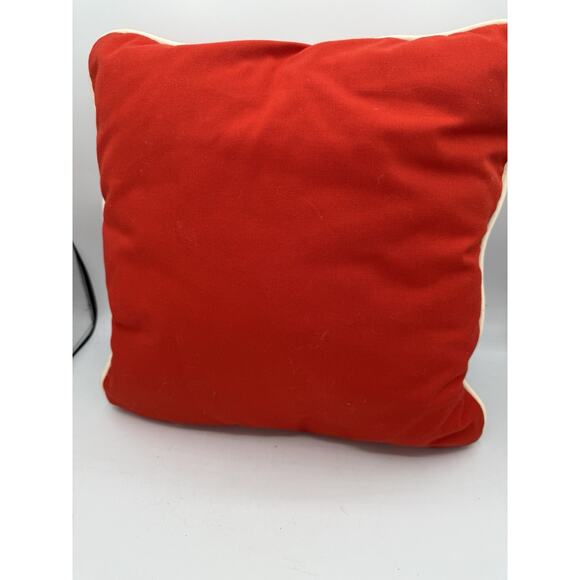 Vintage Handmade Christmas Pillow Cross Stitch Tree “Merry Christmas” Holiday - Picture 2 of 3